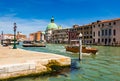 Venice cityscape, water canals and traditional buildings. Italy, Europe